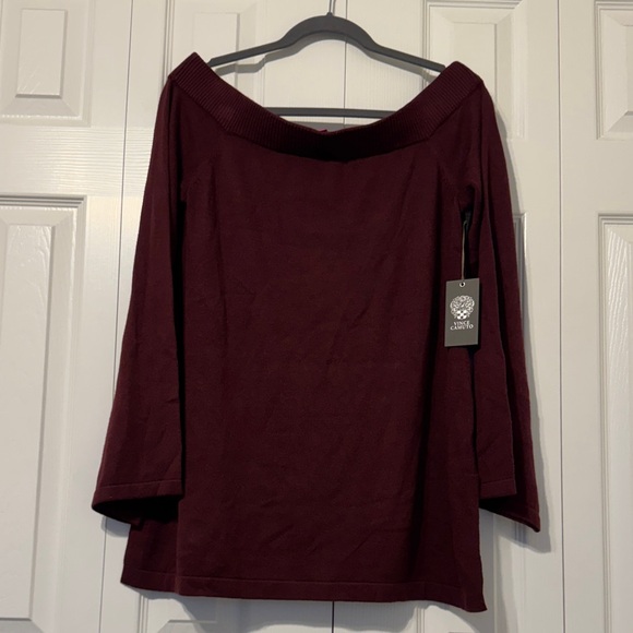 Vince Camuto Tops - Vince Camuto burgandy sweater NWT sz M   D7